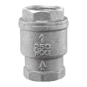 【富山】(牙口)FS-204砲金銅無聲逆止閥